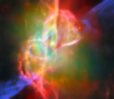Butterfly Nebula NGC 6302 (Webb and ALMA image)