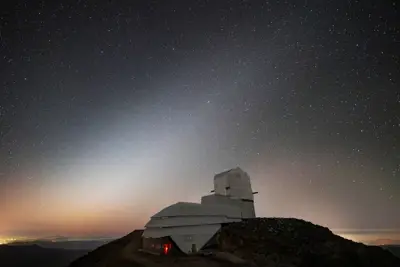 A Celestial Veil Over Rubin Observatory