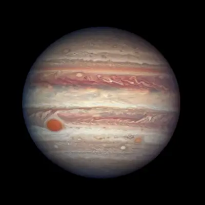 Jupiter's swirling colourful clouds